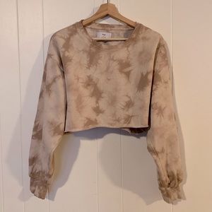 ARITZIA Cozy Fleece Boyfriend Cropped Sweatshirt